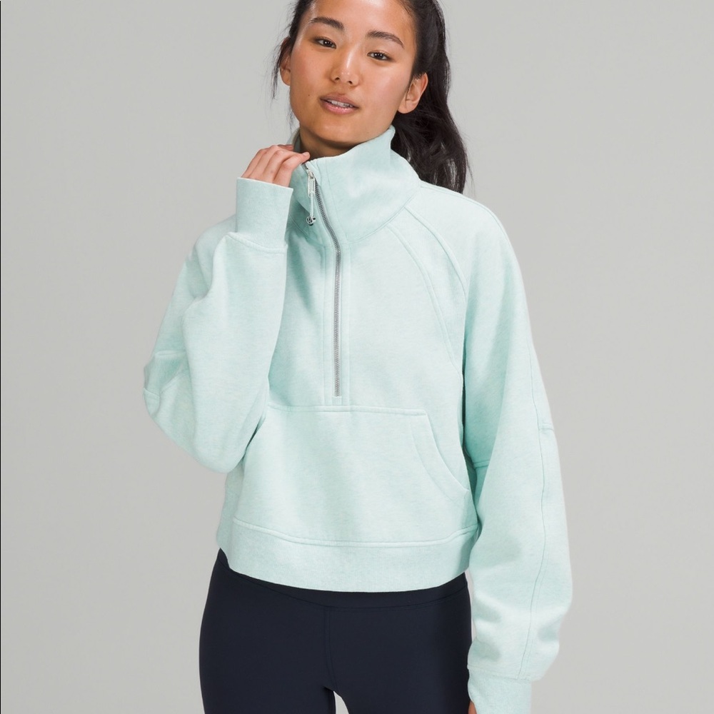 Scuba oversized funnel neck half-zip